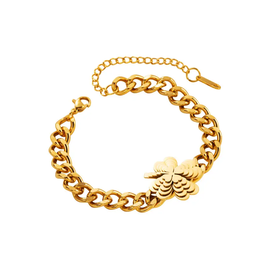 Gold Butterfly Star Chain Bracelets Set - Image 6