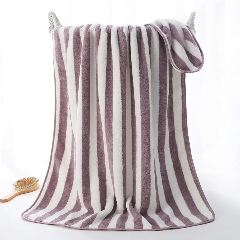 Coral Fleece Bath Towel Extra Thick Absorbent Quick Dry - Image 10