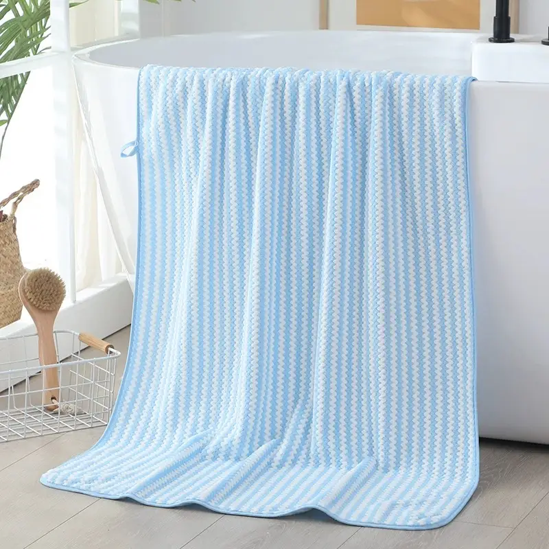 Coral Fleece Bath Towel Extra Thick Absorbent Quick Dry - Image 13