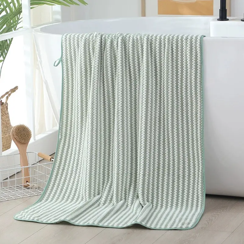 Coral Fleece Bath Towel Extra Thick Absorbent Quick Dry - Image 14