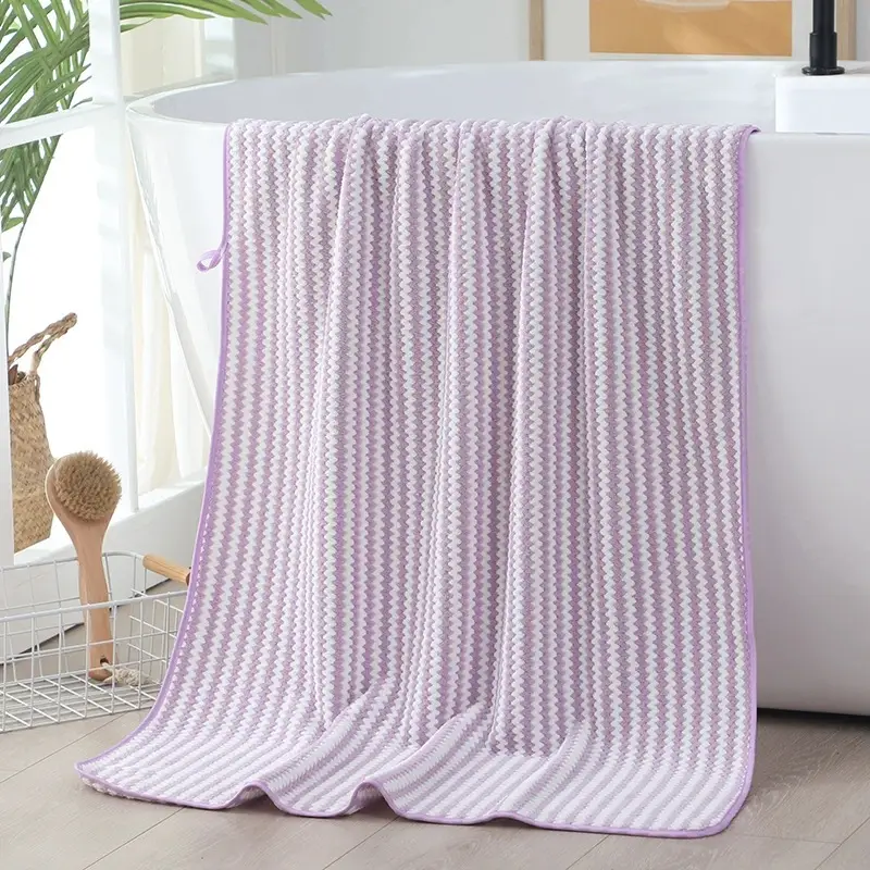 Coral Fleece Bath Towel Extra Thick Absorbent Quick Dry - Image 16
