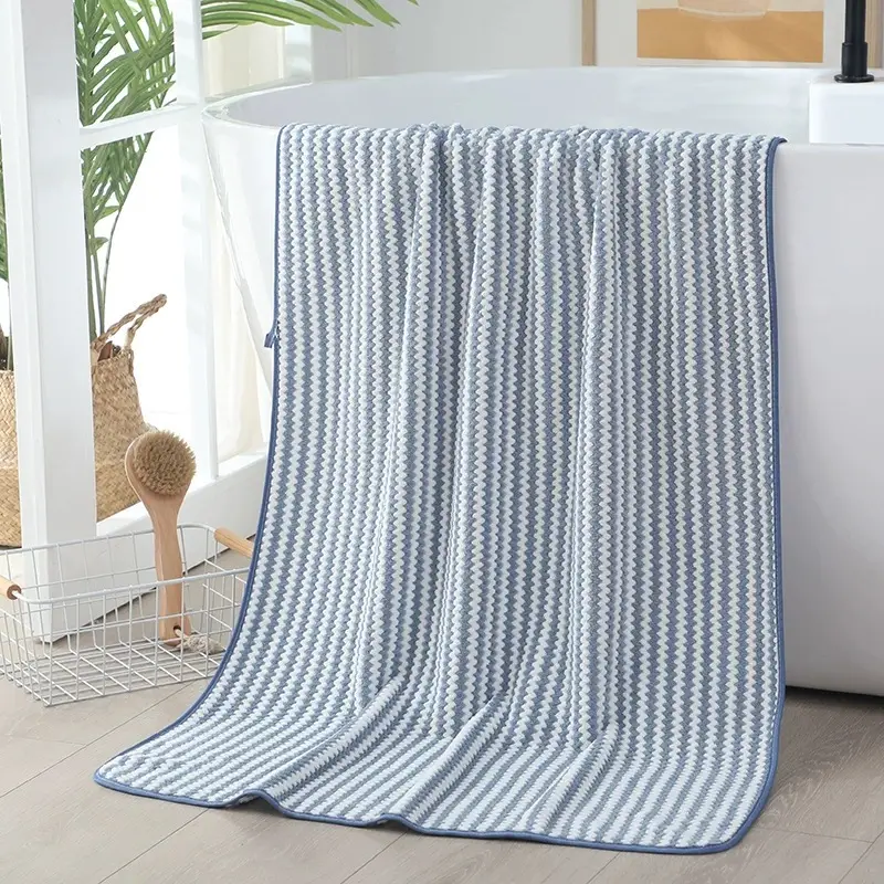Coral Fleece Bath Towel Extra Thick Absorbent Quick Dry - Image 17