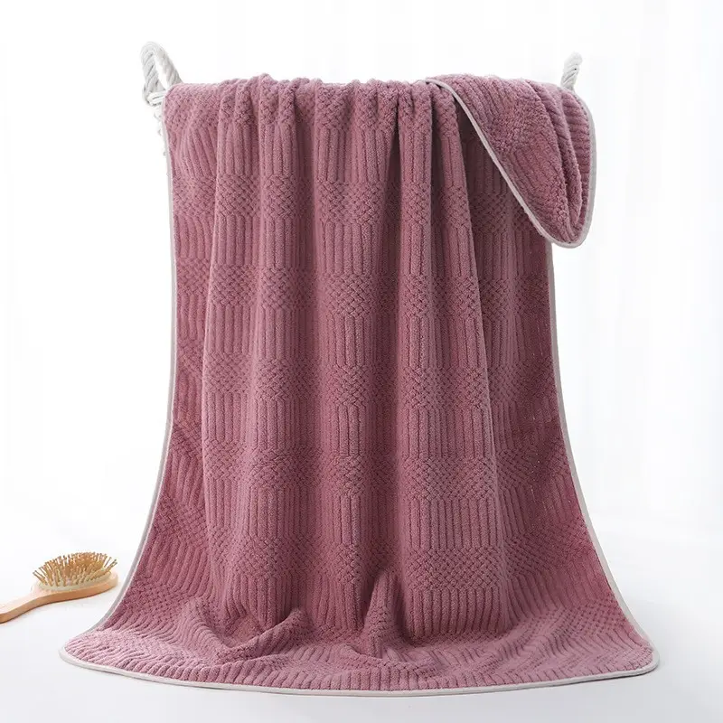 Coral Fleece Bath Towel Extra Thick Absorbent Quick Dry - Image 4
