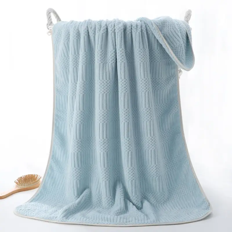 Coral Fleece Bath Towel Extra Thick Absorbent Quick Dry - Image 6
