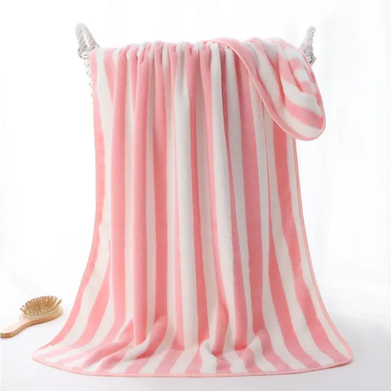 Coral Fleece Bath Towel Extra Thick Absorbent Quick Dry - Image 7