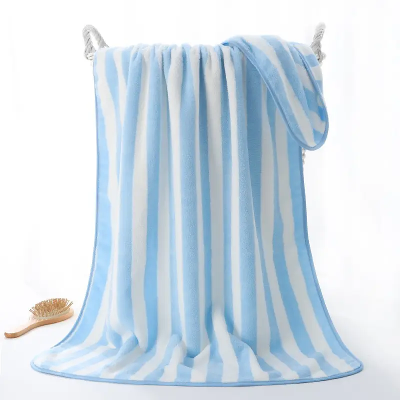 Coral Fleece Bath Towel Extra Thick Absorbent Quick Dry - Image 8