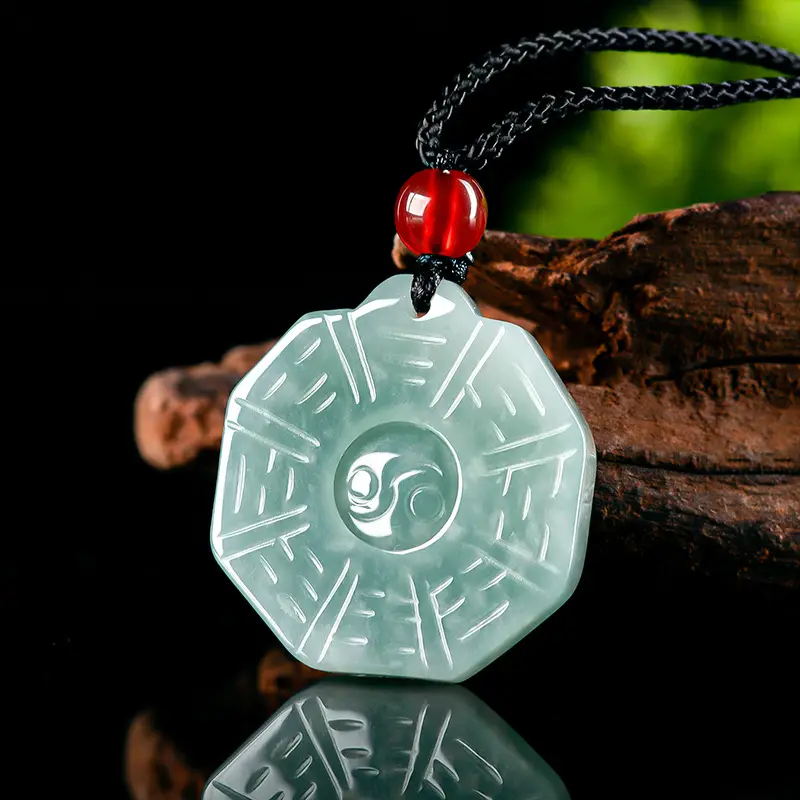 Jade Water Taiji Pendant for Men Women - Image 2