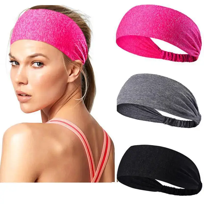 Sweat Absorbent Yoga Hair Band Brown - Image 20