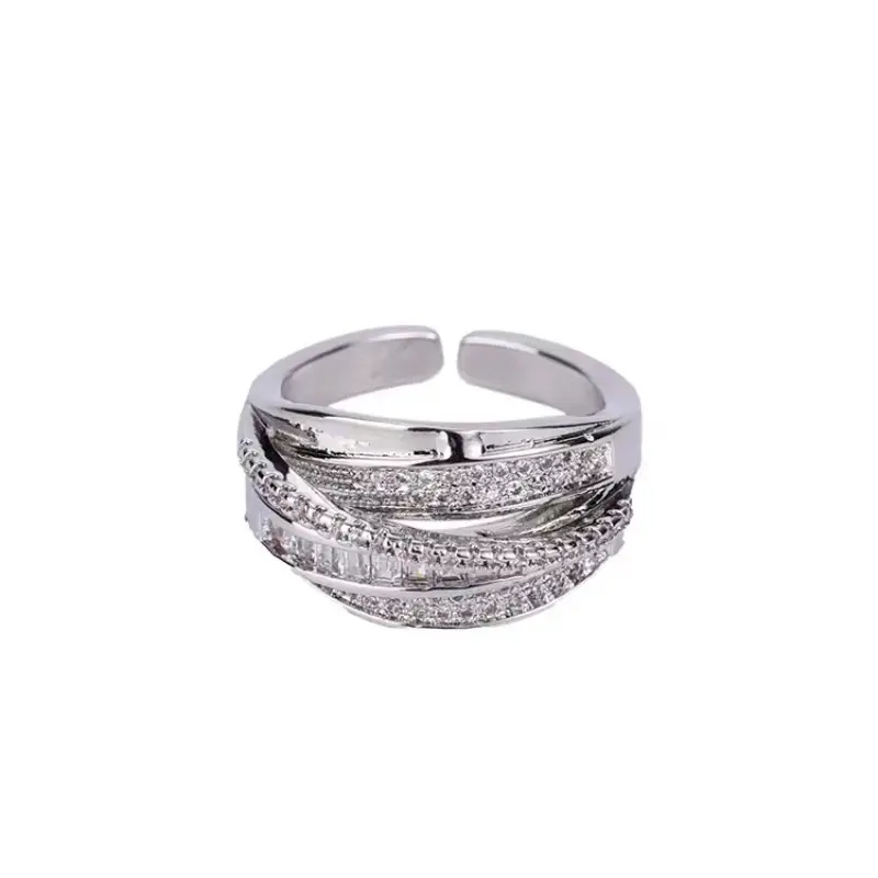 Multi Layer Rhinestone Ring for Women - Image 5