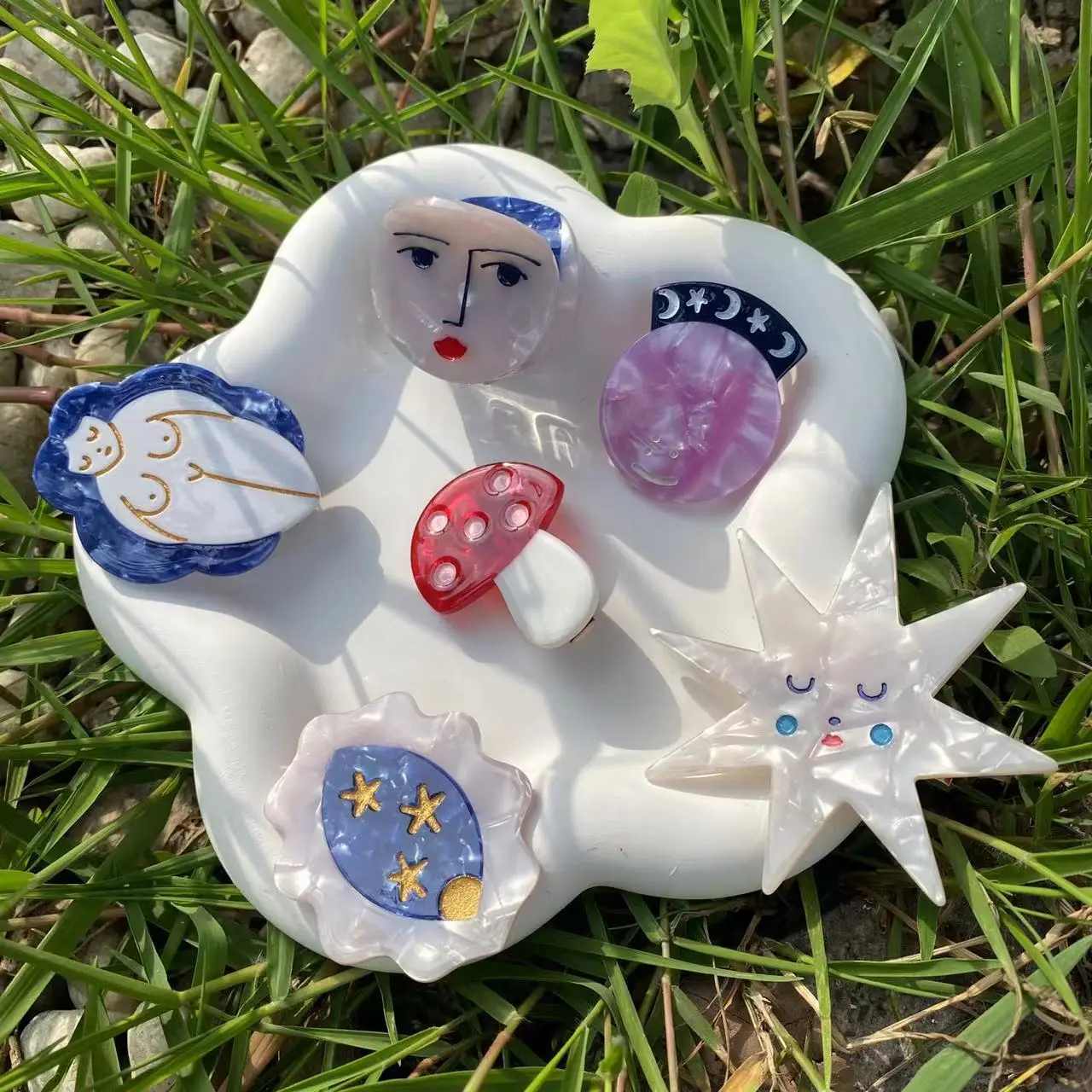 Cute Cartoon Hair Clips Star Mushroom Duckbill Set — feature 39
