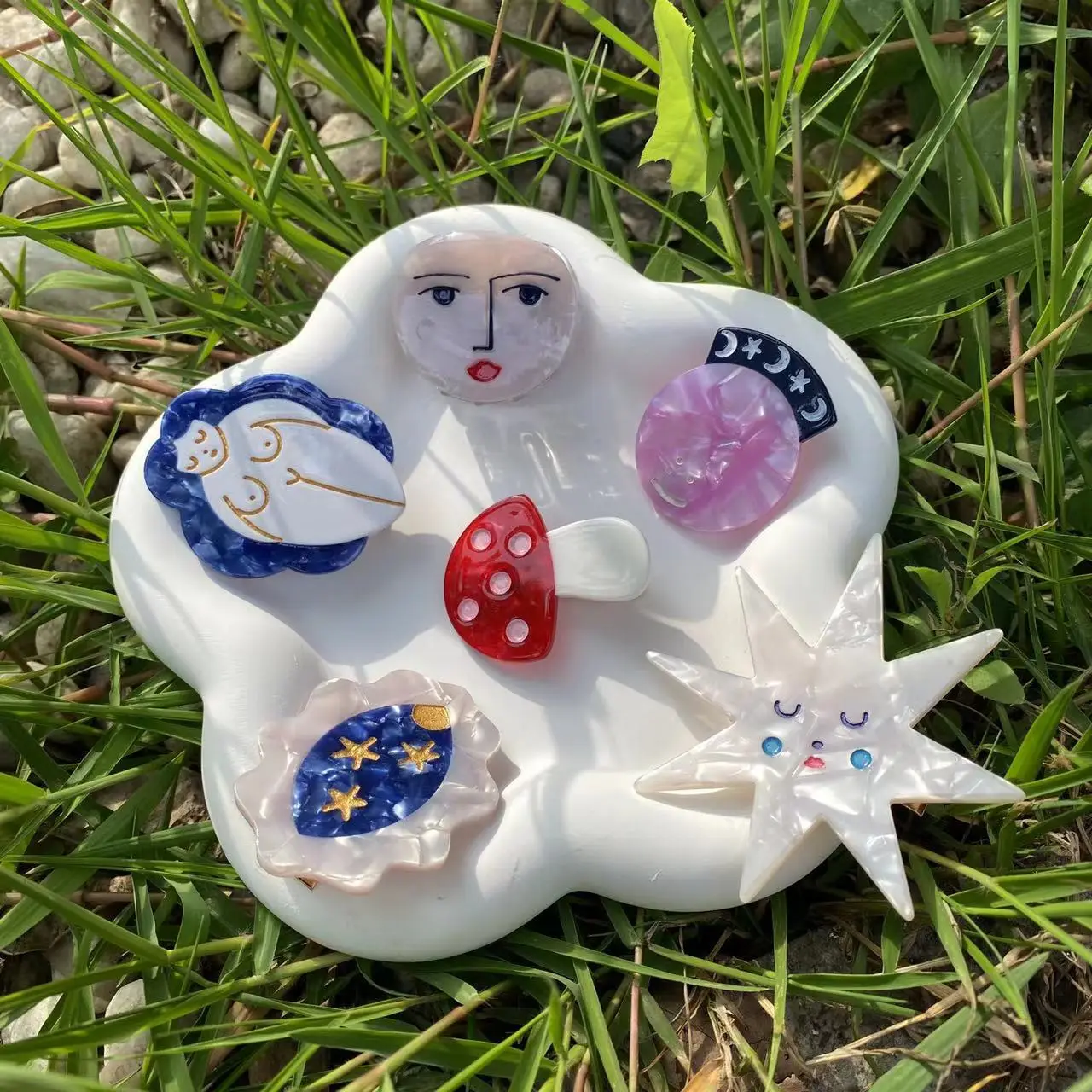 Cute Cartoon Hair Clips Star Mushroom Duckbill Set — feature 41
