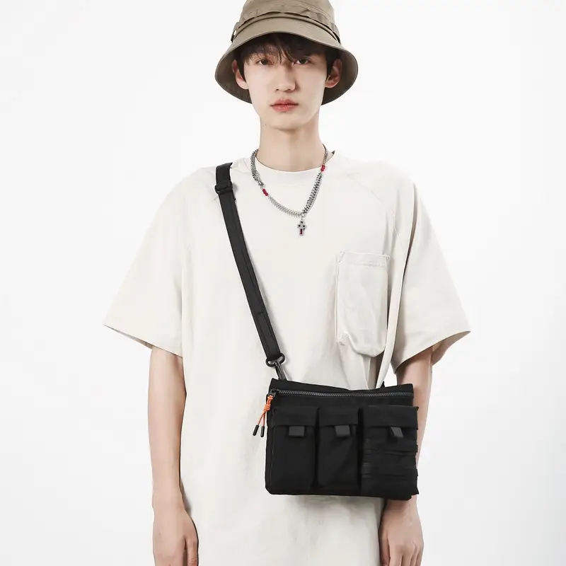 Japanese Multi-Pocket Crossbody Bag for Men - Image 4