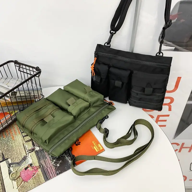 Japanese Multi-Pocket Crossbody Bag for Men - Image 5