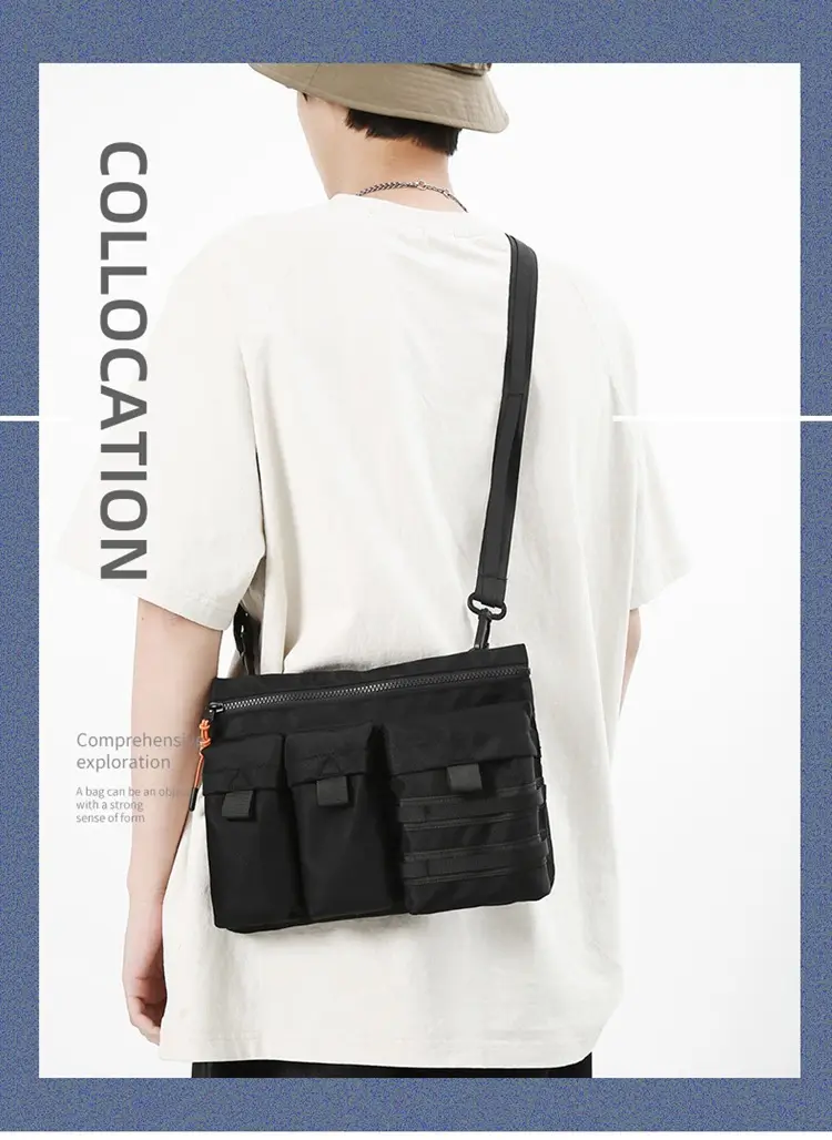 Japanese Multi-Pocket Crossbody Bag for Men — feature 1