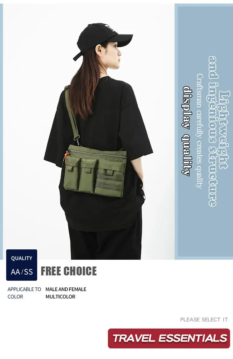 Japanese Multi-Pocket Crossbody Bag for Men — feature 2