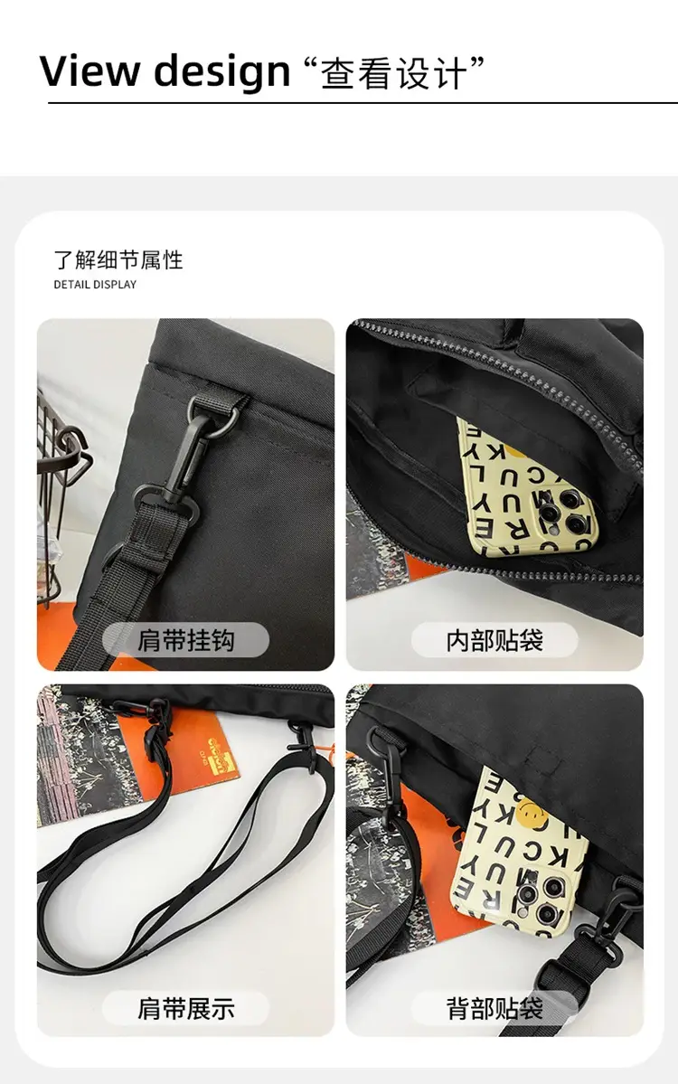 Japanese Multi-Pocket Crossbody Bag for Men — feature 38
