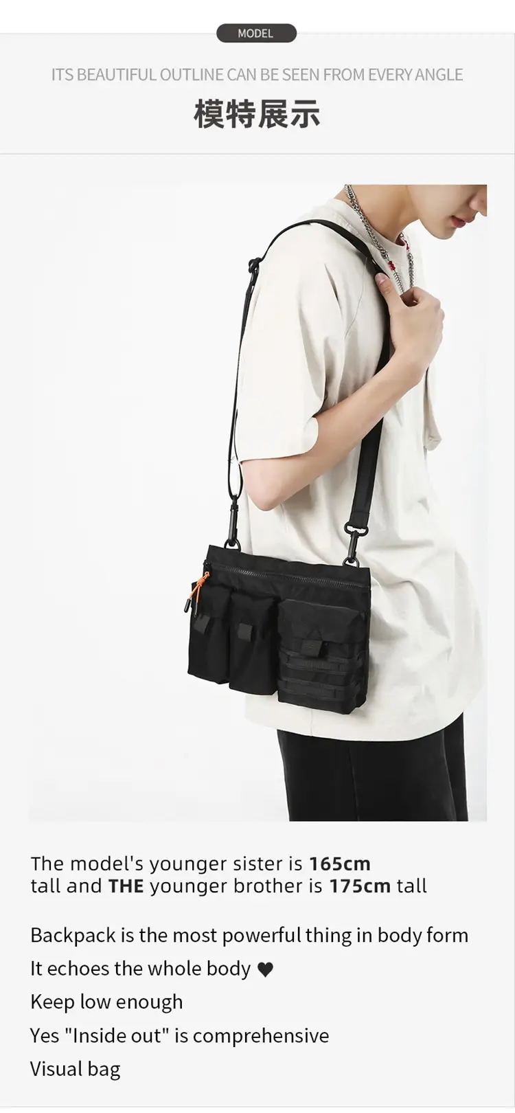 Japanese Multi-Pocket Crossbody Bag for Men — feature 8