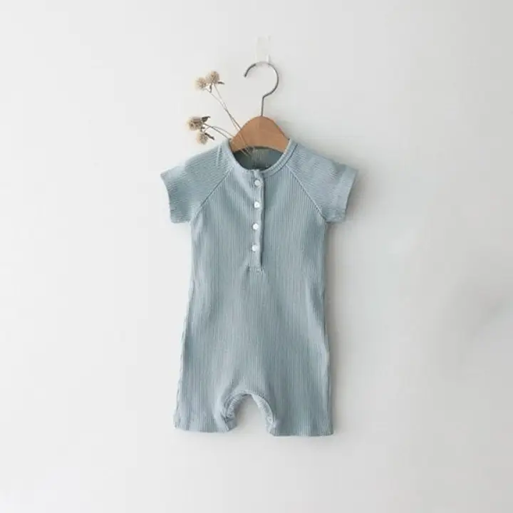 Baby Hooded Pajamas Cotton Summer Wear Light Colors - Image 2