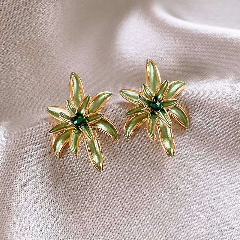 Silver Needle Light Luxury Gradient Purple Zircon Water Drop Flower Butterfly Tassel Earrings Korean Elegant Earrings Fashion Earrings - Image 11