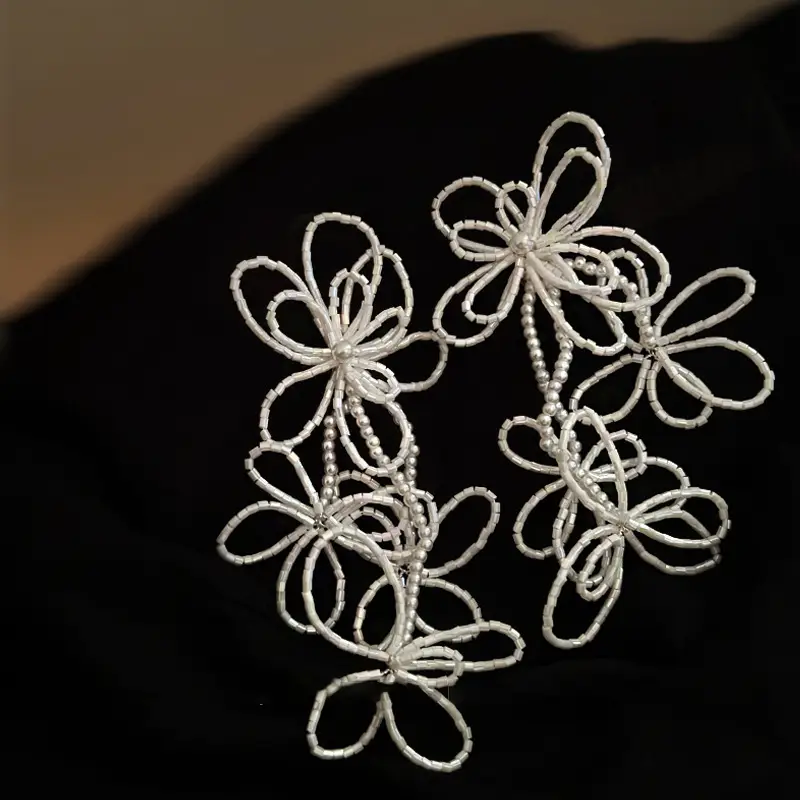 Silver Needle Light Luxury Gradient Purple Zircon Water Drop Flower Butterfly Tassel Earrings Korean Elegant Earrings Fashion Earrings - Image 16