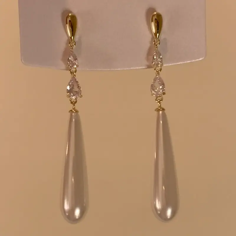 Silver Needle Light Luxury Gradient Purple Zircon Water Drop Flower Butterfly Tassel Earrings Korean Elegant Earrings Fashion Earrings - Image 17
