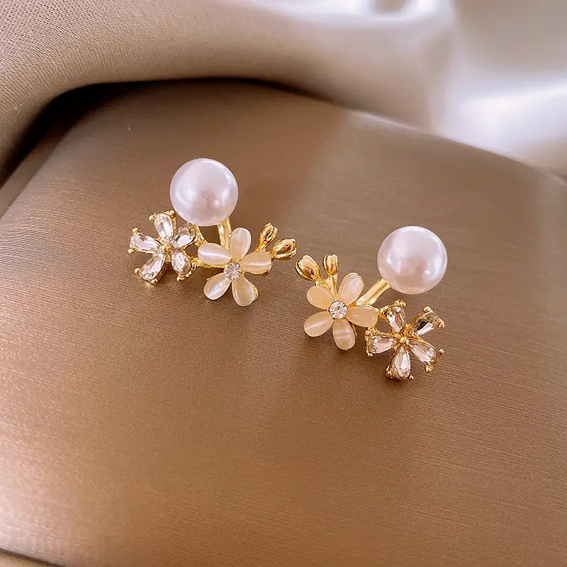 Silver Needle Light Luxury Gradient Purple Zircon Water Drop Flower Butterfly Tassel Earrings Korean Elegant Earrings Fashion Earrings - Image 44