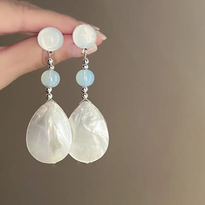 Silver Needle Light Luxury Gradient Purple Zircon Water Drop Flower Butterfly Tassel Earrings Korean Elegant Earrings Fashion Earrings - Image 50