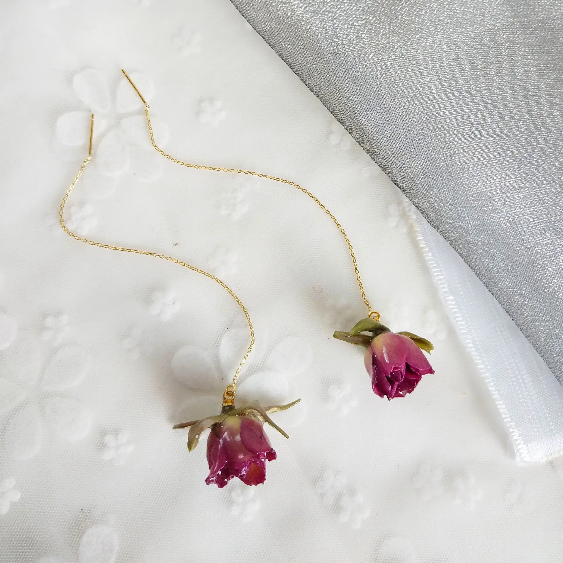 Silver Needle Light Luxury Gradient Purple Zircon Water Drop Flower Butterfly Tassel Earrings Korean Elegant Earrings Fashion Earrings - Image 52