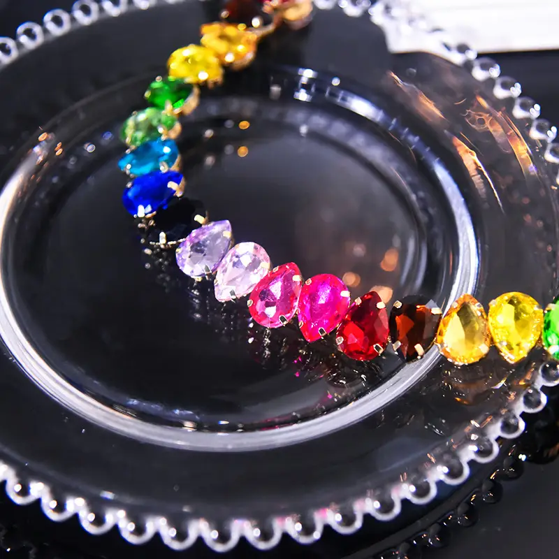Crystal Exaggerated Necklace for Women with Chain - Image 4