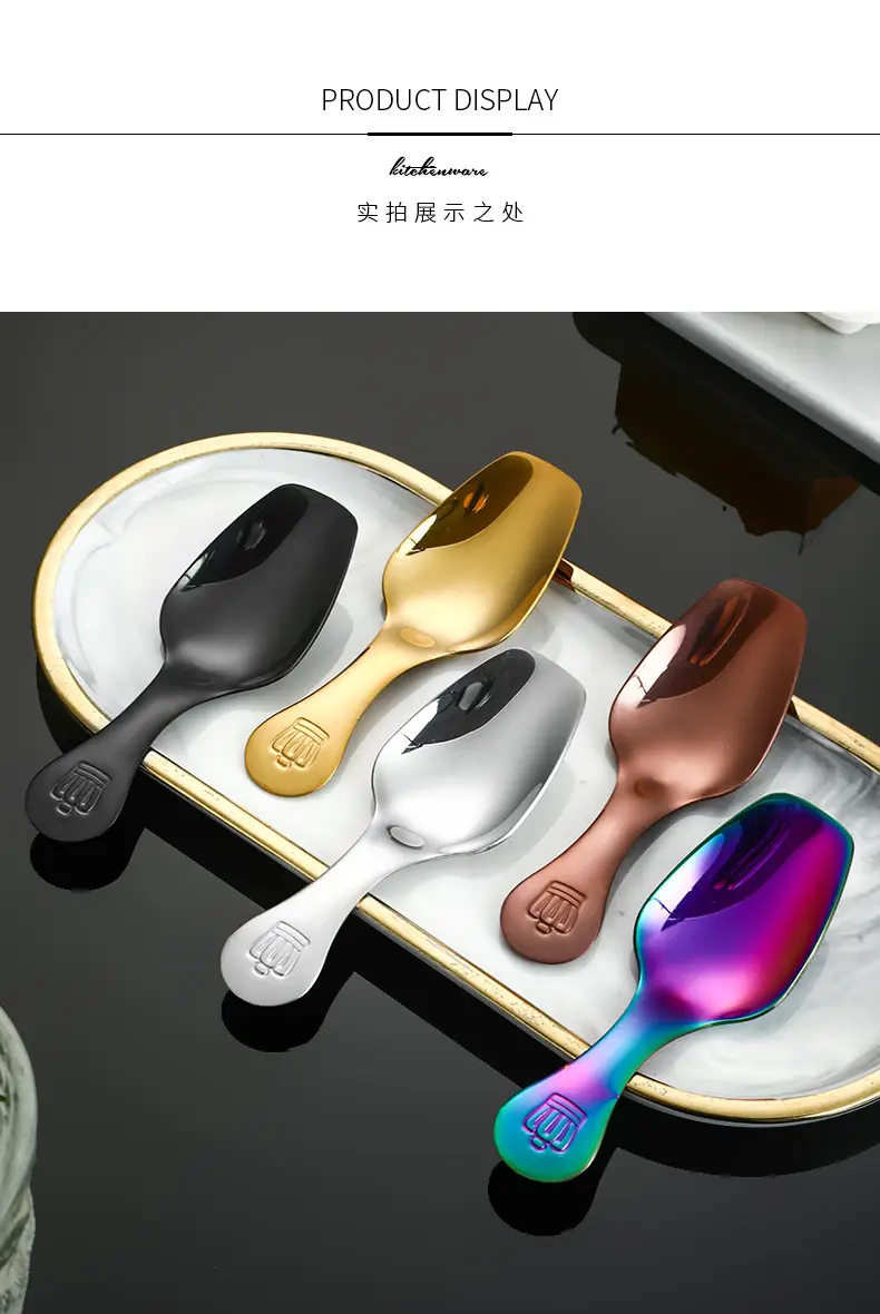 304 Stainless Steel Short Handle Spoon with Crown Design — feature 10