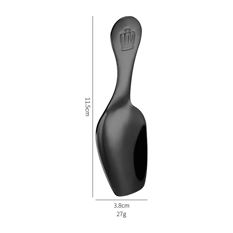 304 Stainless Steel Short Handle Spoon with Crown Design - Image 5