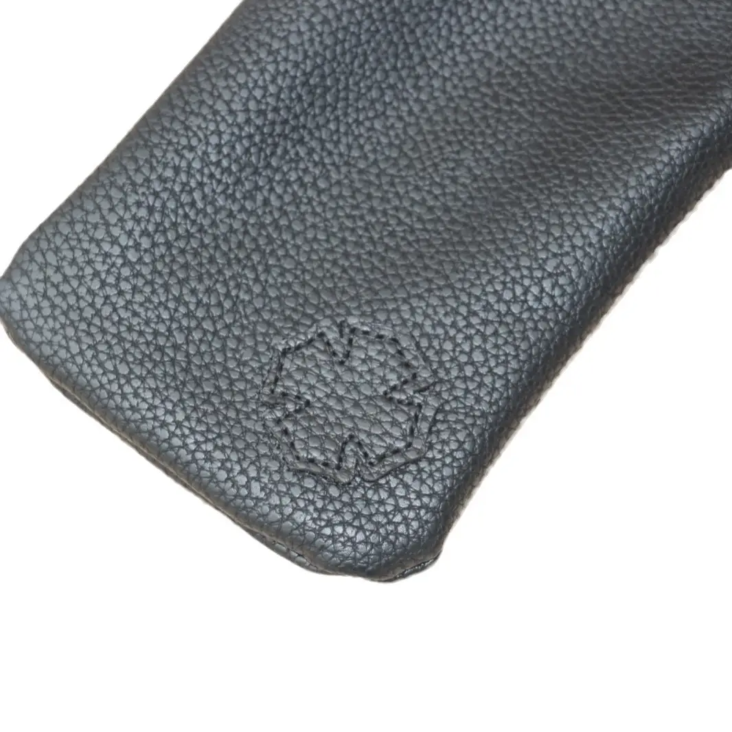 High-Grade Black Litchi Pattern Glasses Case - Image 6
