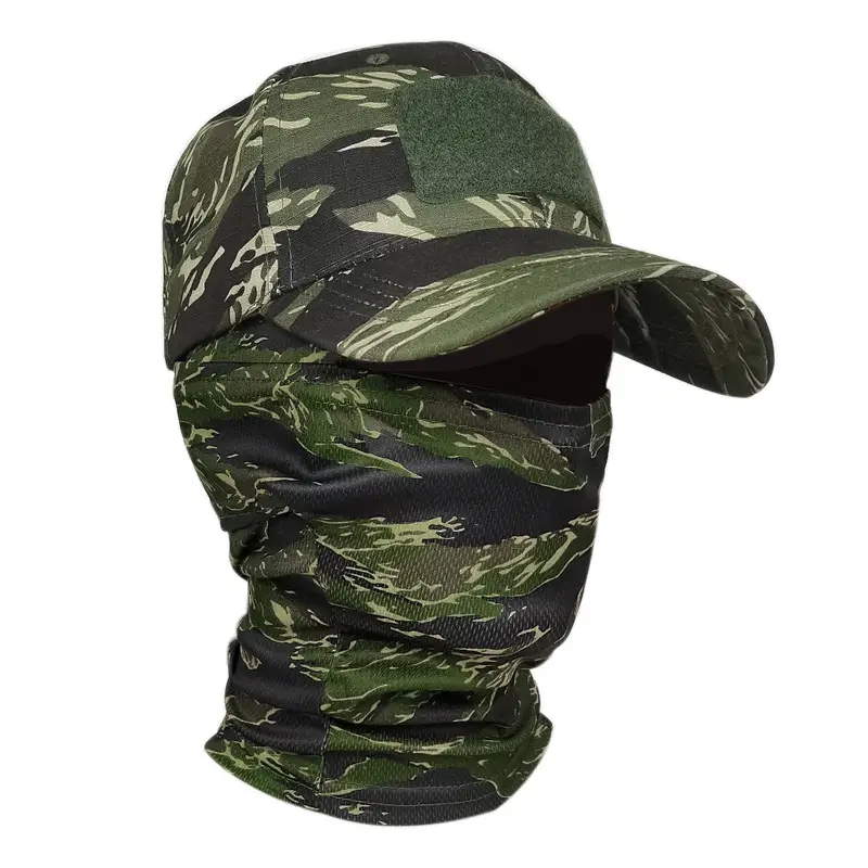 Cross Border Camo Baseball Cap Mask Outdoor Mountaineering Hunting Fishing Sunscreen Cap Tactical Army Fan Baseball Cap — feature 13