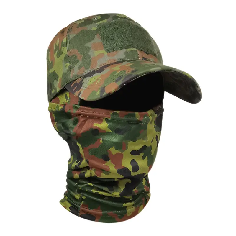 Cross Border Camo Baseball Cap Mask Outdoor Mountaineering Hunting Fishing Sunscreen Cap Tactical Army Fan Baseball Cap — feature 14