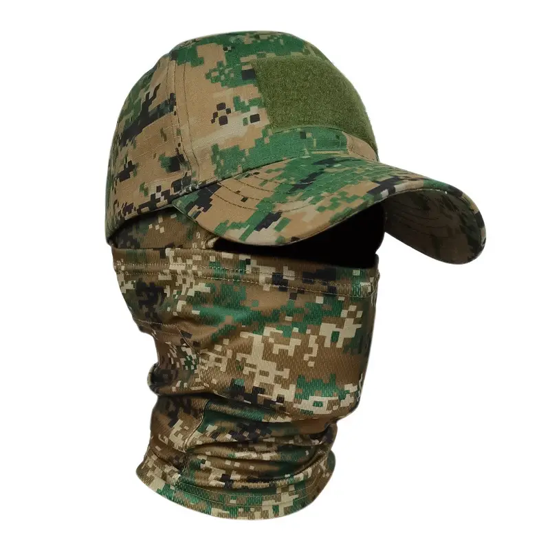 Cross Border Camo Baseball Cap Mask Outdoor Mountaineering Hunting Fishing Sunscreen Cap Tactical Army Fan Baseball Cap — feature 27