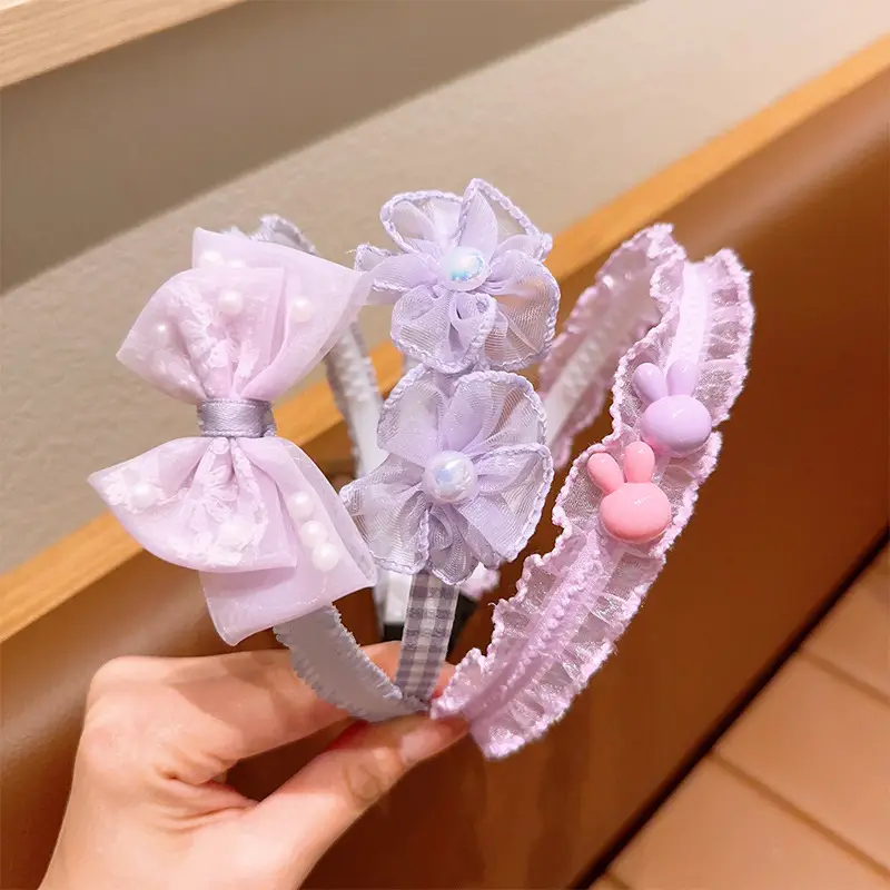 Cute Flower-Shaped Hairbands for Girls - Image 4