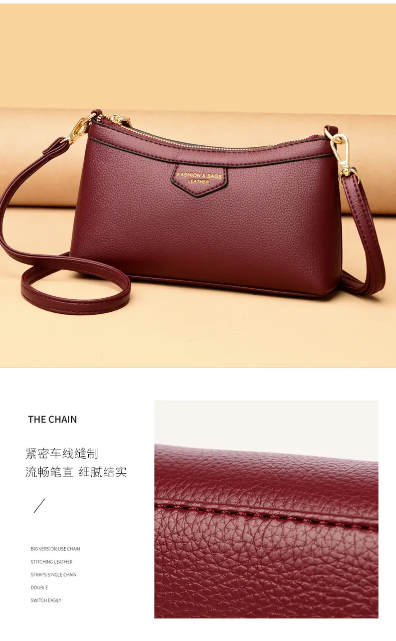 Practical Gift Bag for Mom 2025 New Summer Middle-Aged Women Small Shoulder Bag Versatile Elegant Crossbody Bag — feature 11