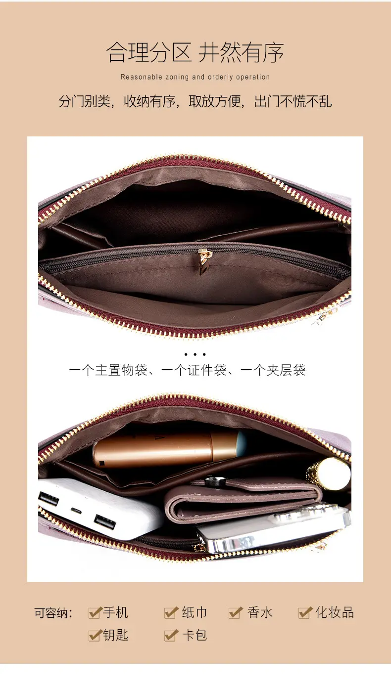 Practical Gift Bag for Mom 2025 New Summer Middle-Aged Women Small Shoulder Bag Versatile Elegant Crossbody Bag — feature 13