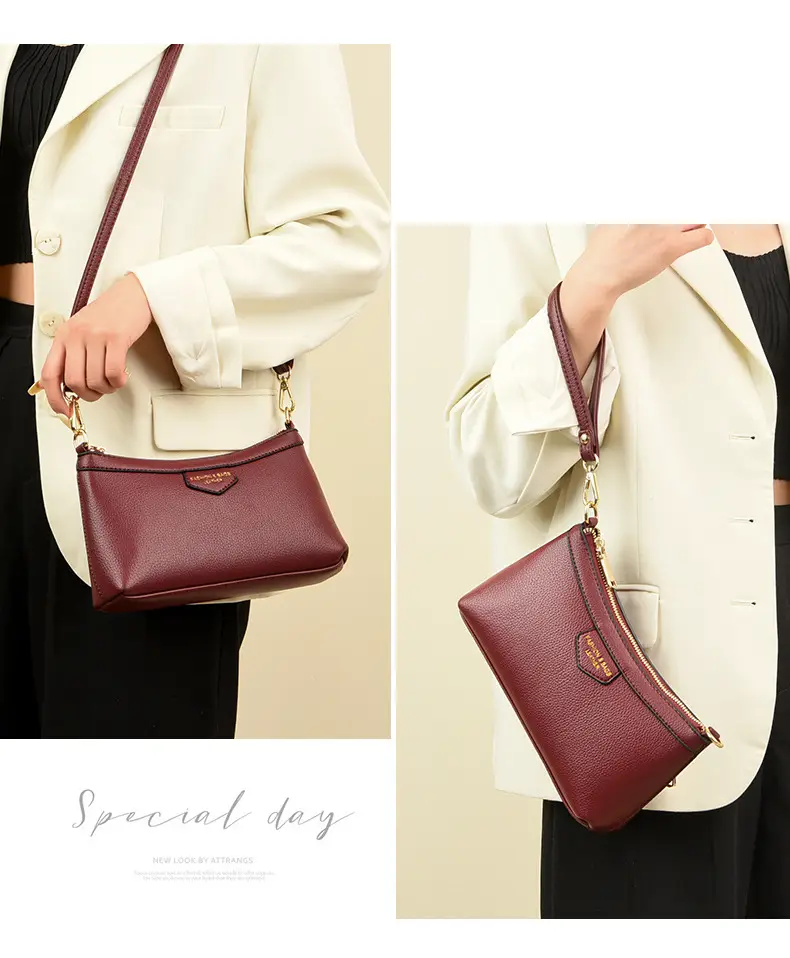 Practical Gift Bag for Mom 2025 New Summer Middle-Aged Women Small Shoulder Bag Versatile Elegant Crossbody Bag — feature 26
