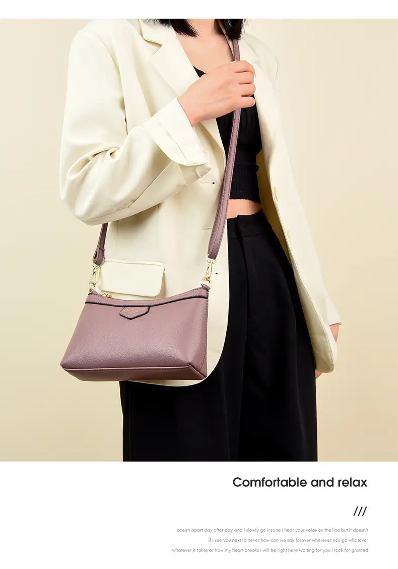 Practical Gift Bag for Mom 2025 New Summer Middle-Aged Women Small Shoulder Bag Versatile Elegant Crossbody Bag — feature 31