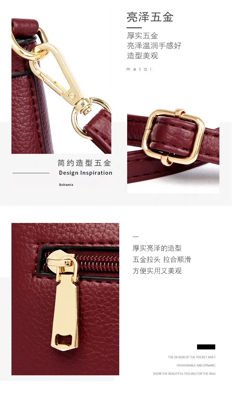 Practical Gift Bag for Mom 2025 New Summer Middle-Aged Women Small Shoulder Bag Versatile Elegant Crossbody Bag — feature 9