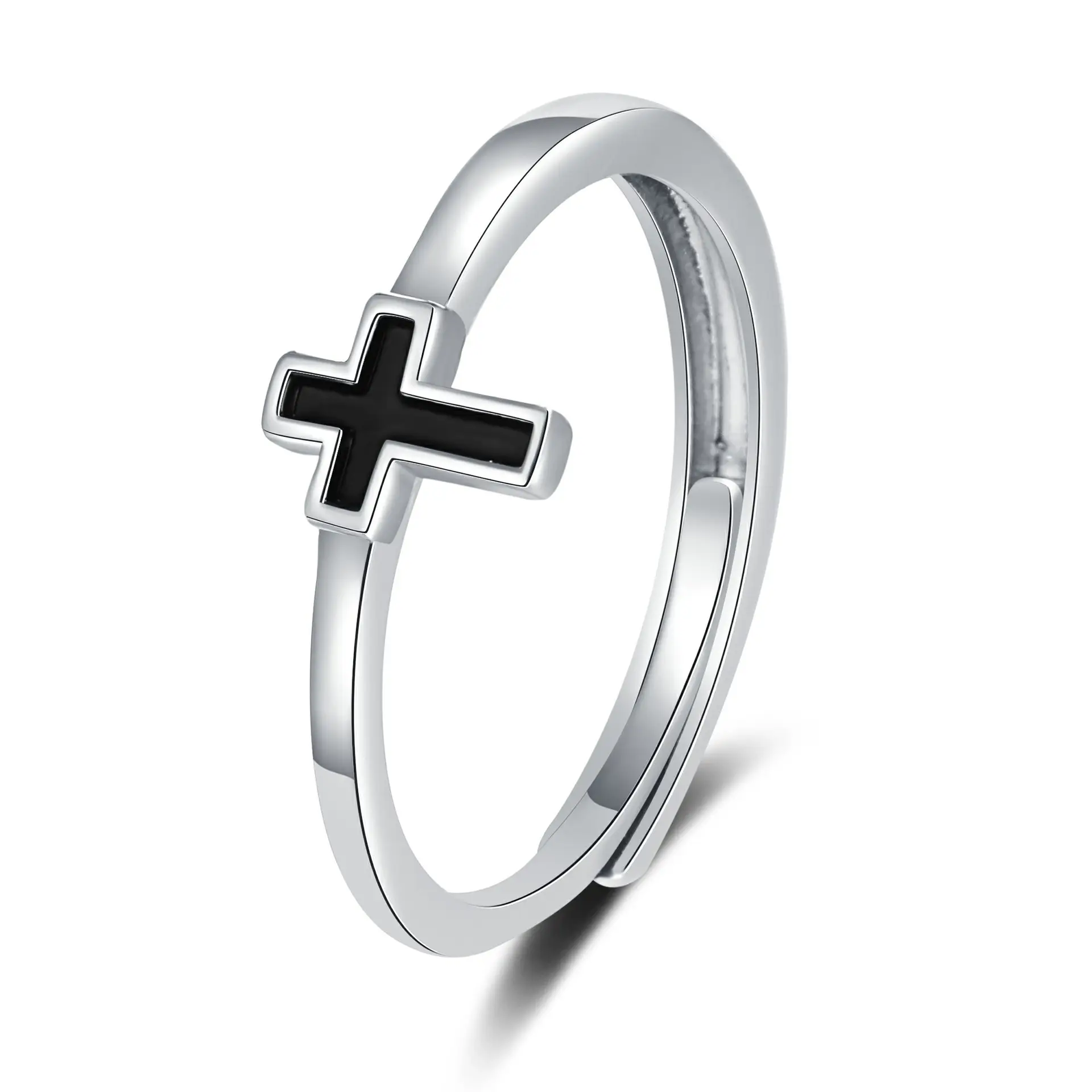 Women's Open-mouth Diamond Ring Silver Gold Design - Image 13