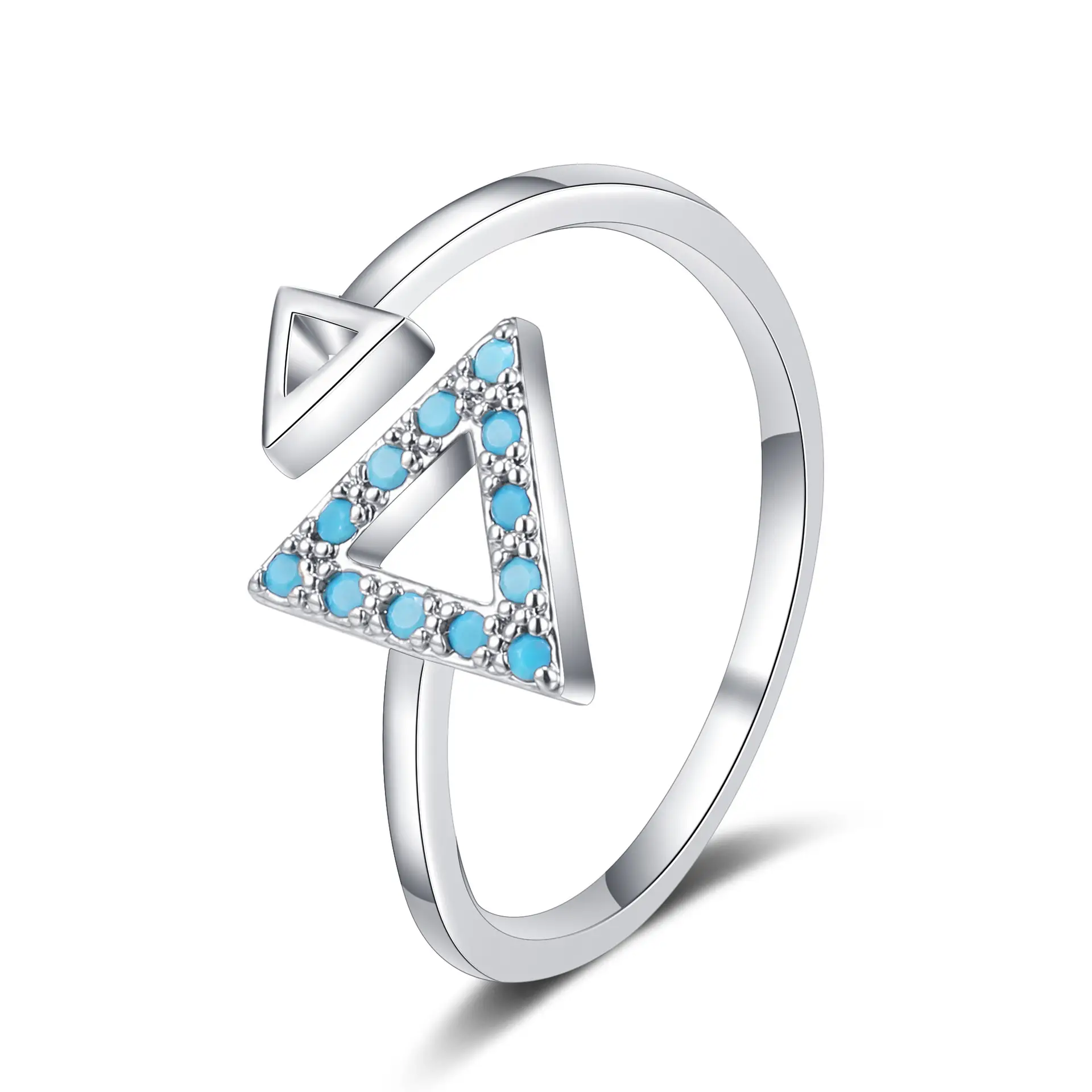 Women's Open-mouth Diamond Ring Silver Gold Design - Image 27