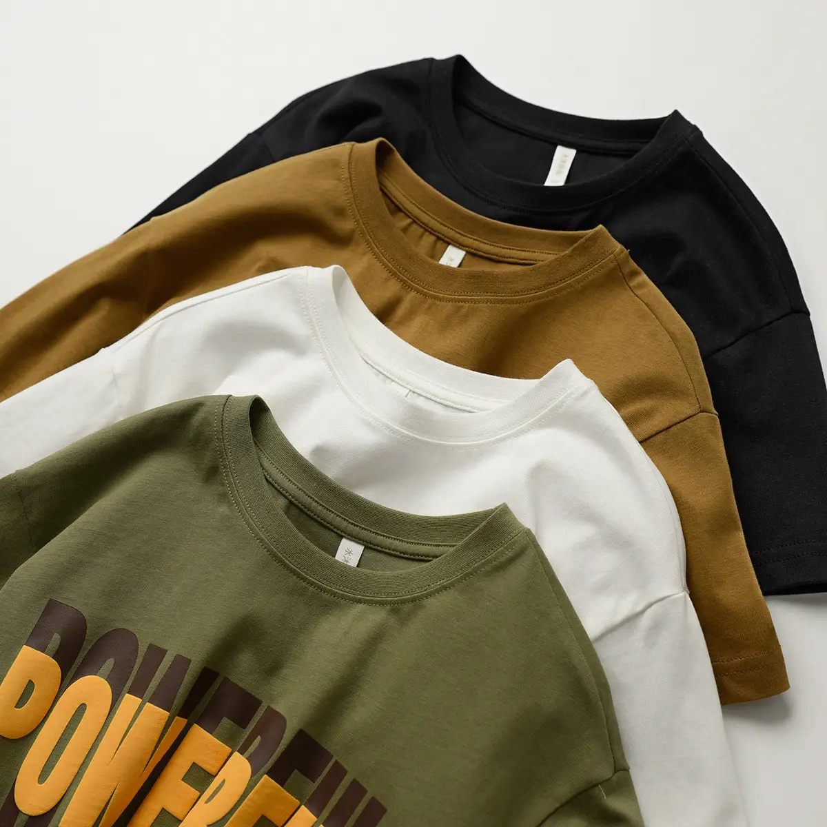 Children Cotton Letter T-Shirt Loose Sweat Wicking Summer Wear - Image 6