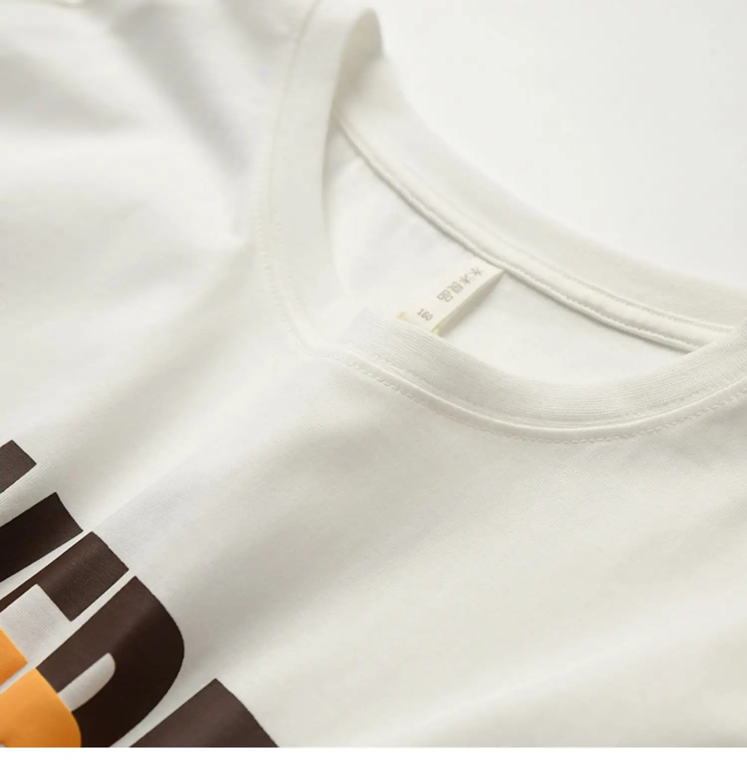 Children Cotton Letter T-Shirt Loose Sweat Wicking Summer Wear — feature 10