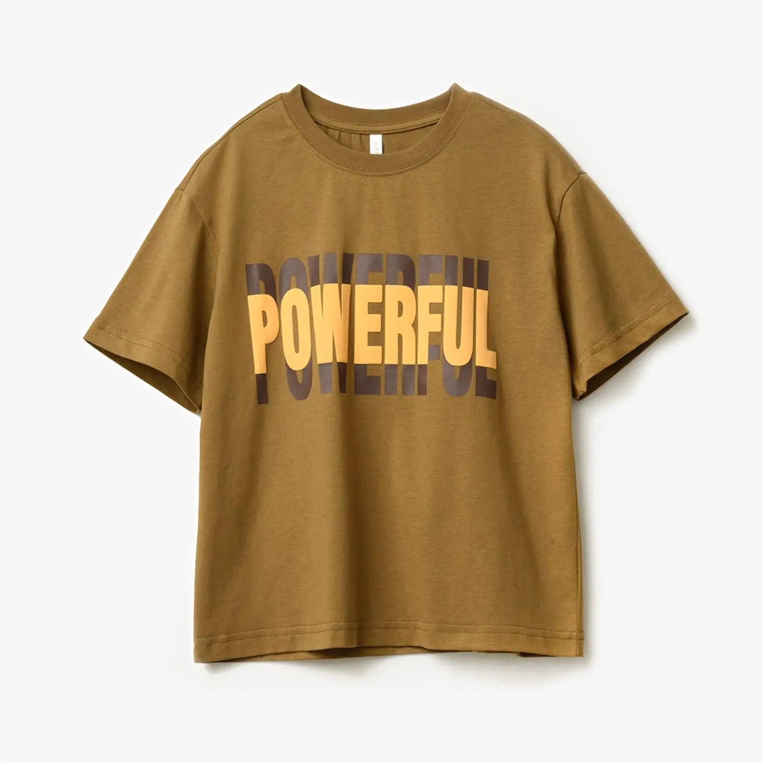 Children Cotton Letter T-Shirt Loose Sweat Wicking Summer Wear — feature 13