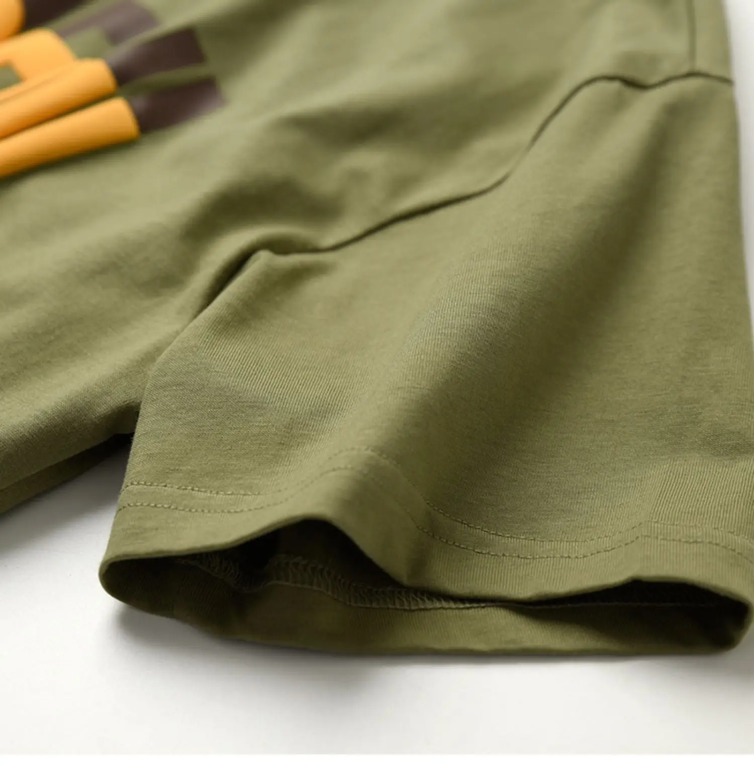 Children Cotton Letter T-Shirt Loose Sweat Wicking Summer Wear — feature 20