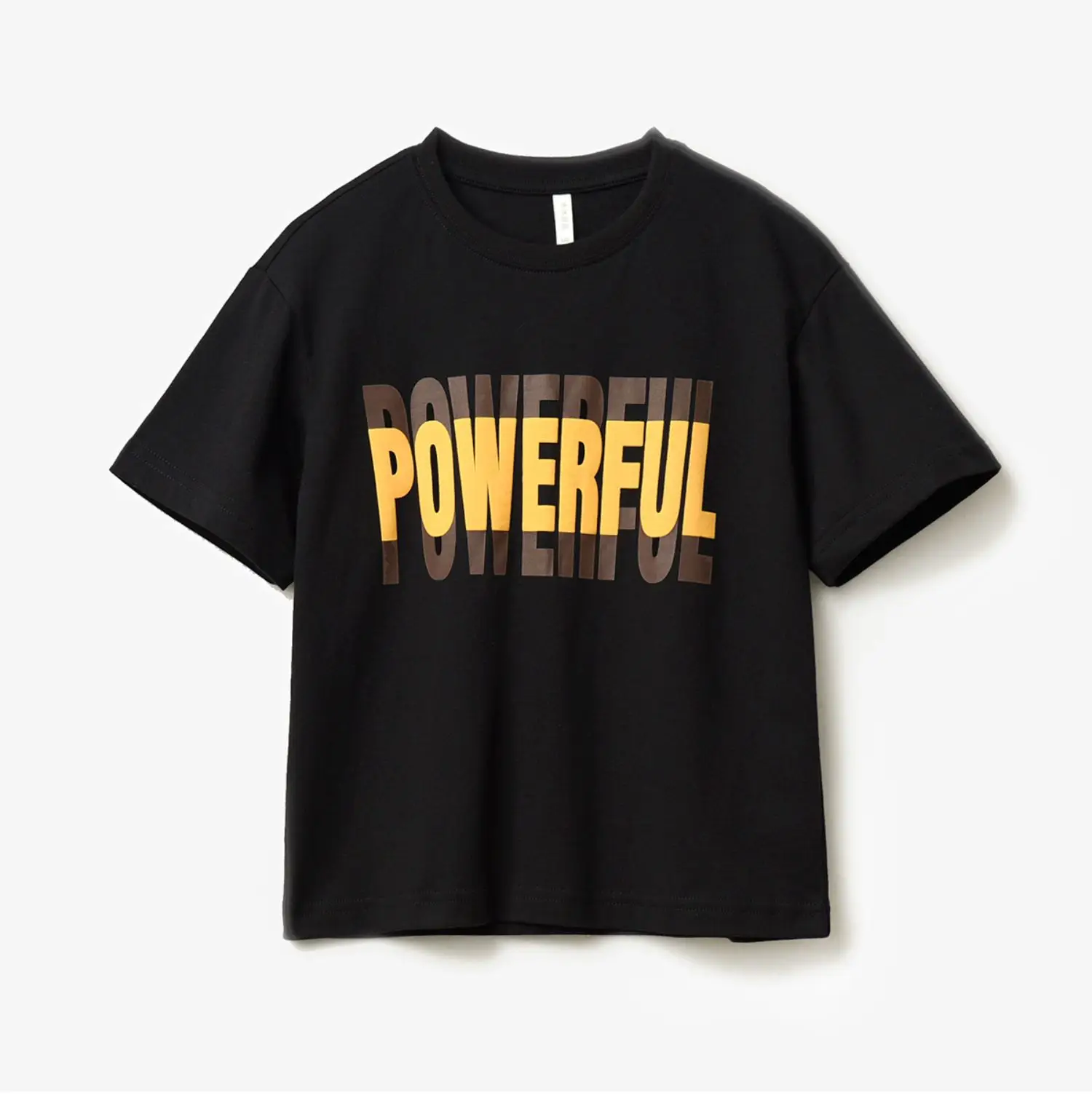 Children Cotton Letter T-Shirt Loose Sweat Wicking Summer Wear — feature 6