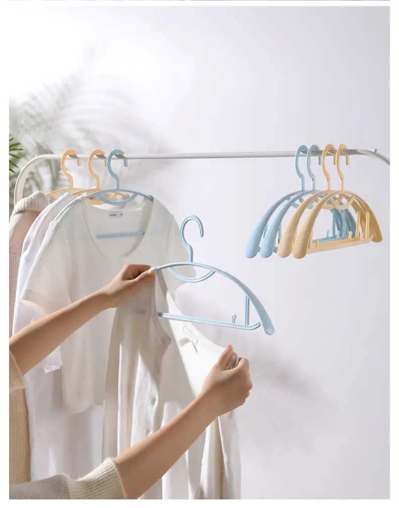 Meiya Round Shoulder Non-Slip Clothes Hanger 10-Pack — feature 11