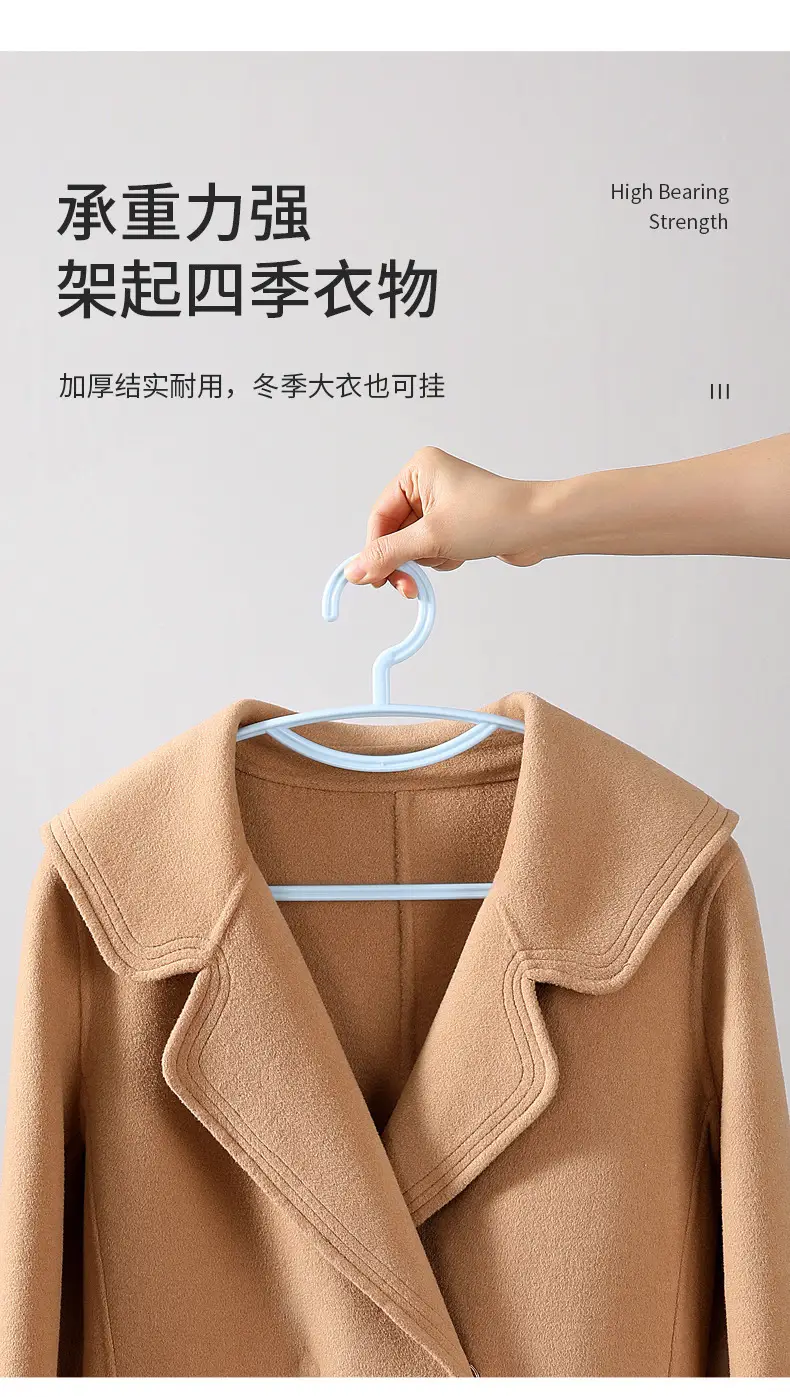 Meiya Round Shoulder Non-Slip Clothes Hanger 10-Pack — feature 7